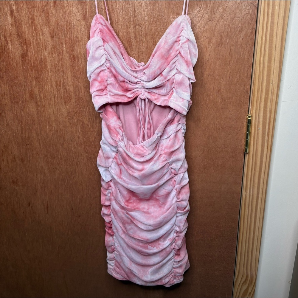 Symphony Pink Tie-Dye Dress